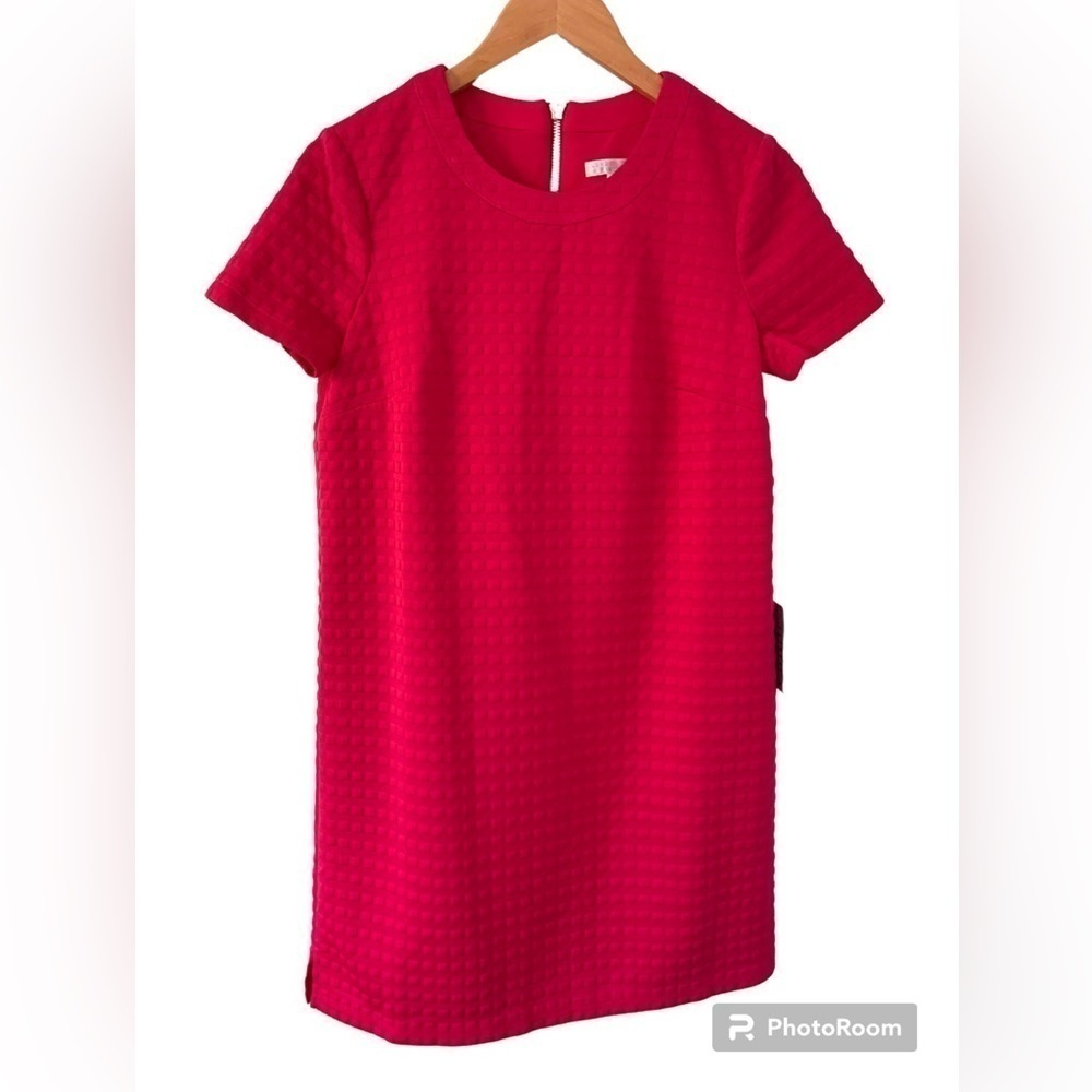 NWT Nordstrom London Times Petites Fuschia Shift Dress in Size 8P - Picture 1 of 10